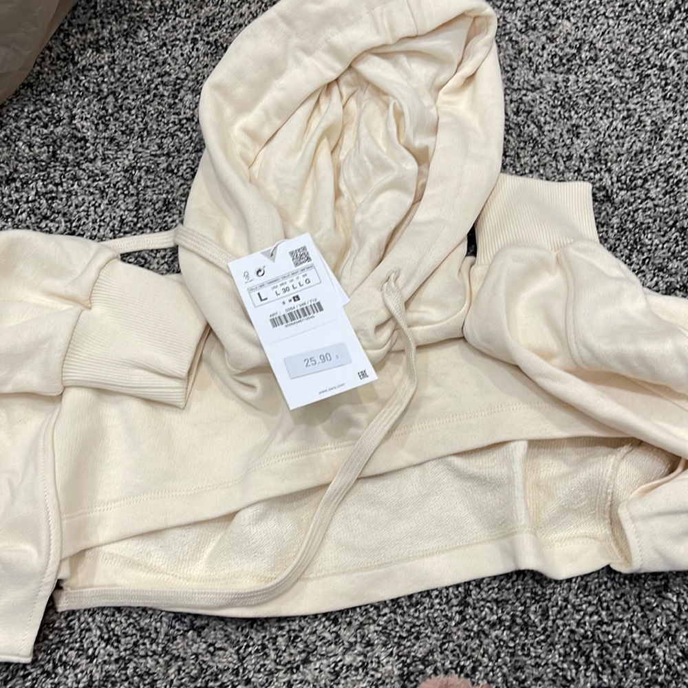 Zara cropped hooded long sleeve